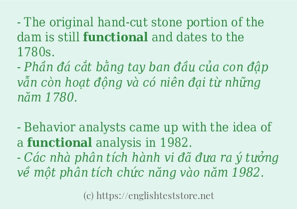 functional có bao nhiêu cách sử dụng?