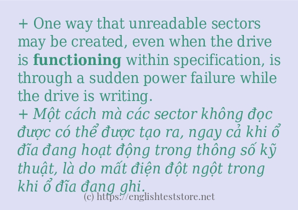 functioning sử dụng như thế nào?