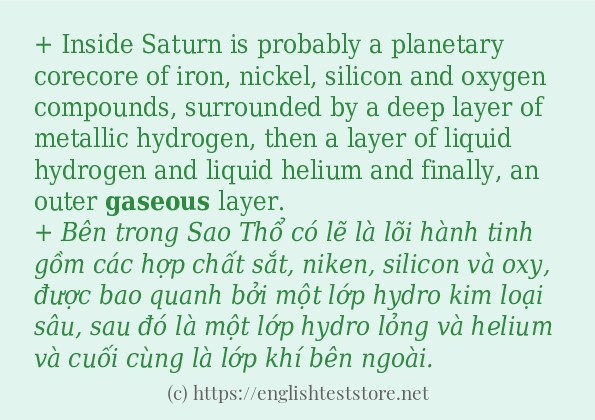 gaseous sử dụng thực tế trong câu gaseous sử dụng thực tế trong câu
