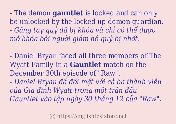 gauntlet có bao nhiêu cách sử dụng?