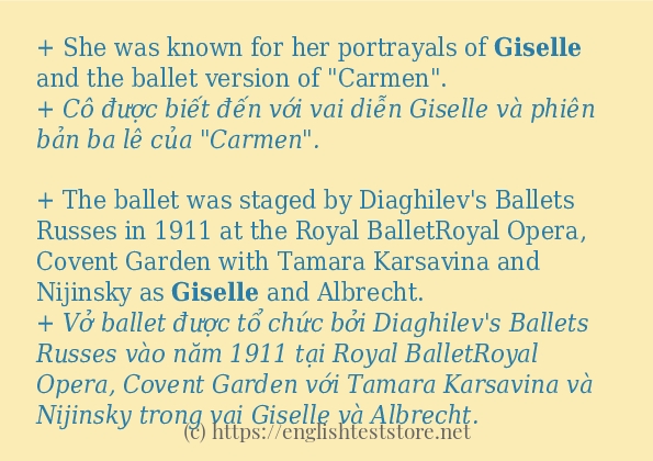 giselle có bao nhiêu cách sử dụng?