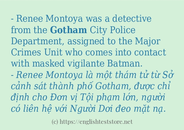 gotham ví dụ cách dùng trong câu gotham ví dụ cách dùng trong câu