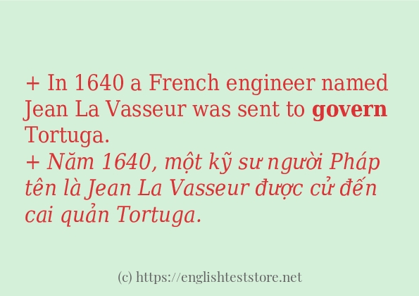 govern có bao nhiêu cách dùng?