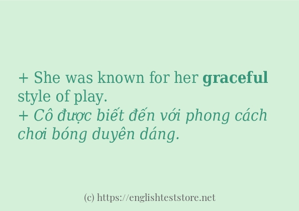 graceful dùng như thế nào?