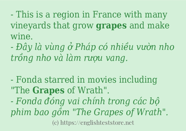 grapes có bao nhiêu cách sử dụng?