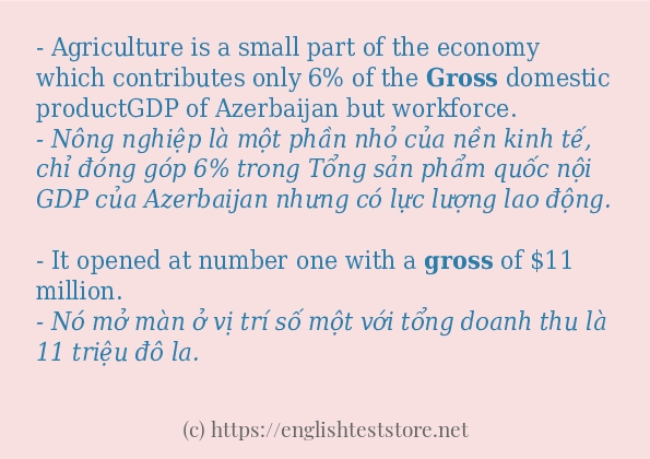 gross có bao nhiêu cách sử dụng?