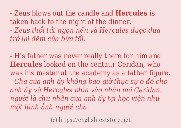 hercules ví dụ cách dùng trong câu