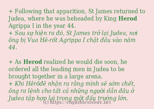 herod cách sử dụng và câu ví dụ