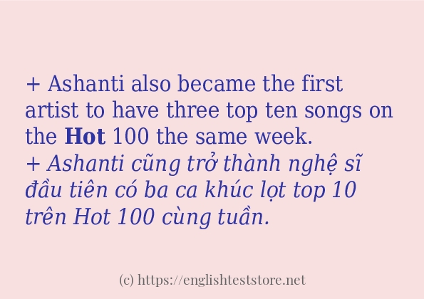 hot cách dùng và ví dụ trong câu