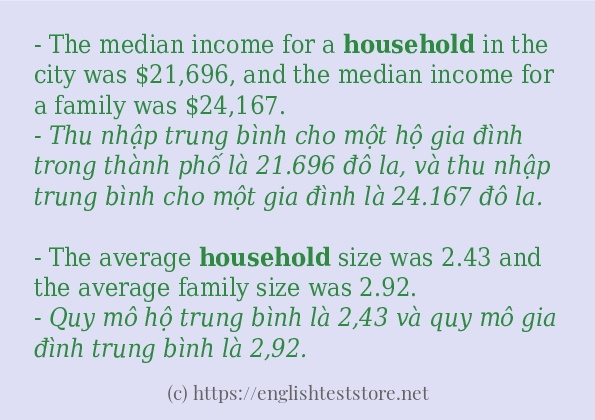 household có bao nhiêu cách sử dụng?