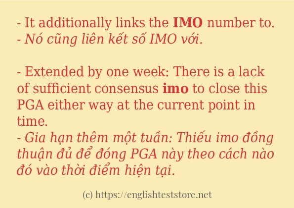 imo ví dụ và cách sử dụng trong câu imo ví dụ và cách sử dụng trong câu