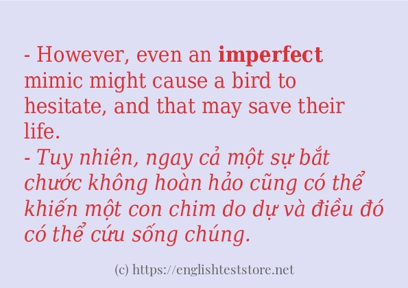 imperfect ví dụ và cách sử dụng trong câu