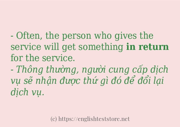 in return các cách dùng và câu ví dụ