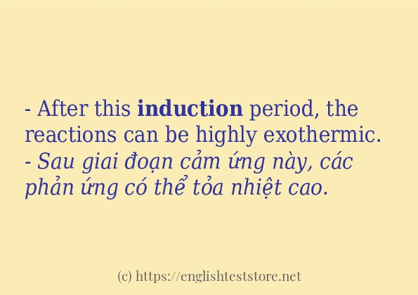 induction ví dụ cách dùng trong câu