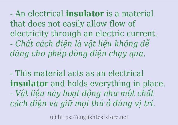 insulator các cách dùng và câu ví dụ insulator các cách dùng và câu ví dụ