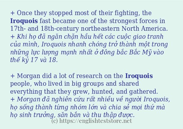 iroquois sử dụng thực tế trong câu iroquois sử dụng thực tế trong câu