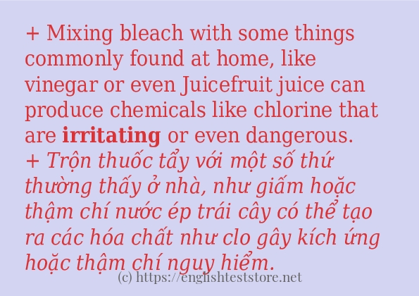 irritating cách dùng và ví dụ trong câu