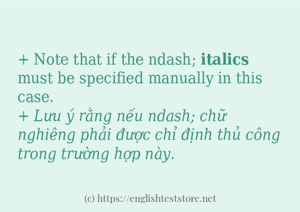 italics câu ví dụ và cách sử dụng italics câu ví dụ và cách sử dụng