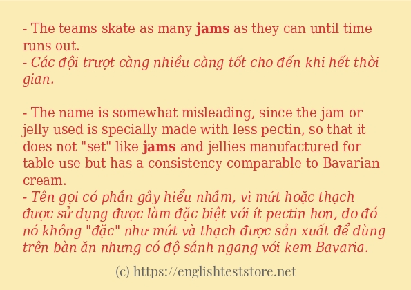 jams có bao nhiêu cách dùng? jams có bao nhiêu cách dùng?