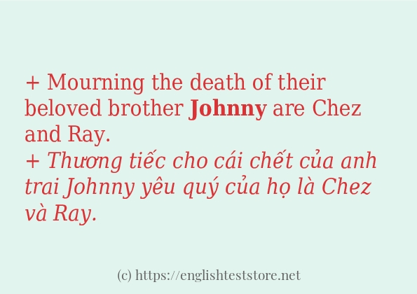 johnny các cách dùng và câu ví dụ