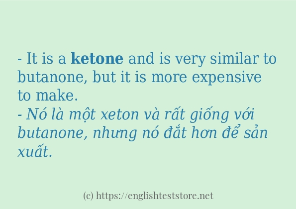ketone sử dụng như thế nào?