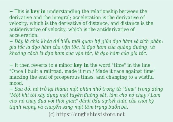 key in dùng như thế nào?