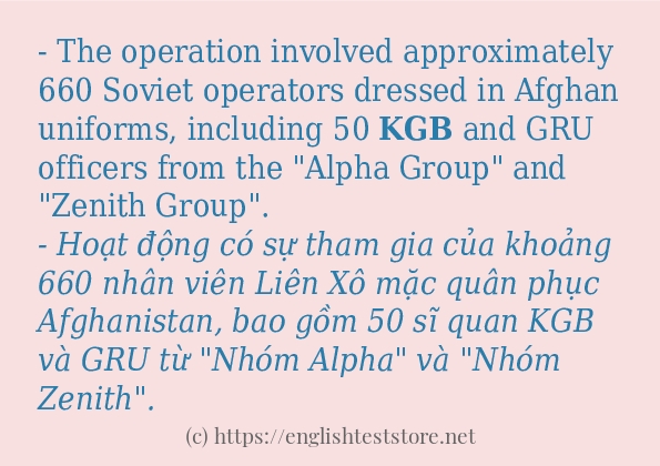 kgb cách dùng và ví dụ trong câu