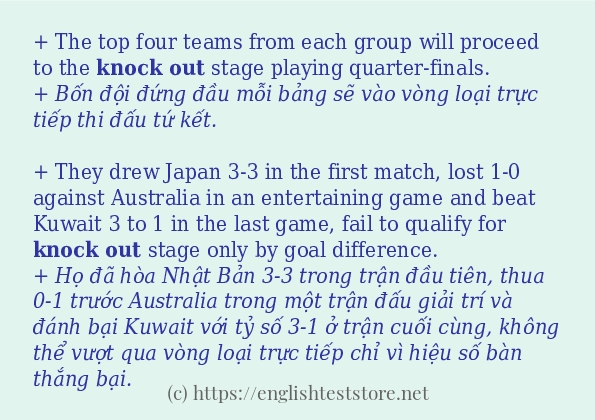 knock out dùng như thế nào?