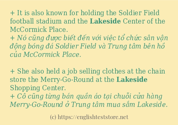 lakeside sử dụng như thế nào?