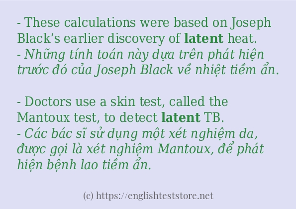 latent dùng như thế nào?