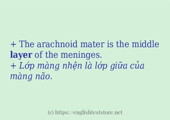 layer câu ví dụ về cách dùng