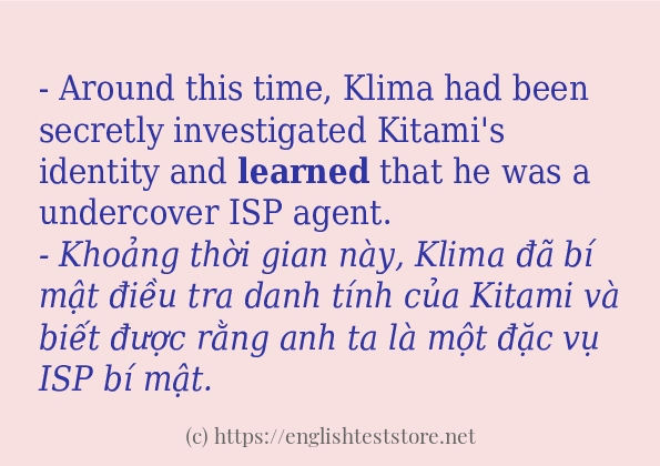 learned có bao nhiêu cách dùng?