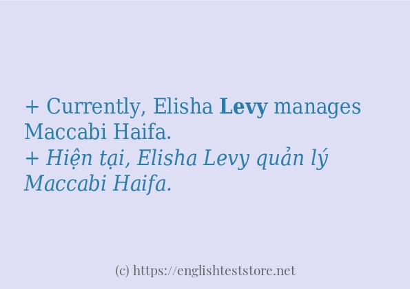 levy có bao nhiêu cách sử dụng?