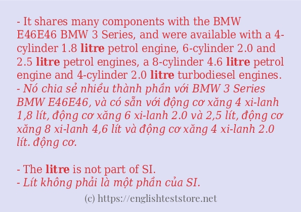 litre câu ví dụ về cách dùng litre câu ví dụ về cách dùng