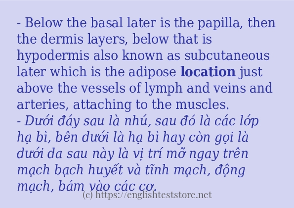 location cách sử dụng và câu ví dụ