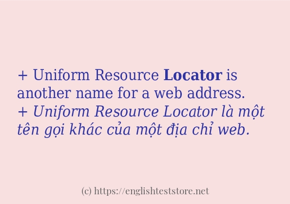 locator cách dùng trong câu và ví dụ