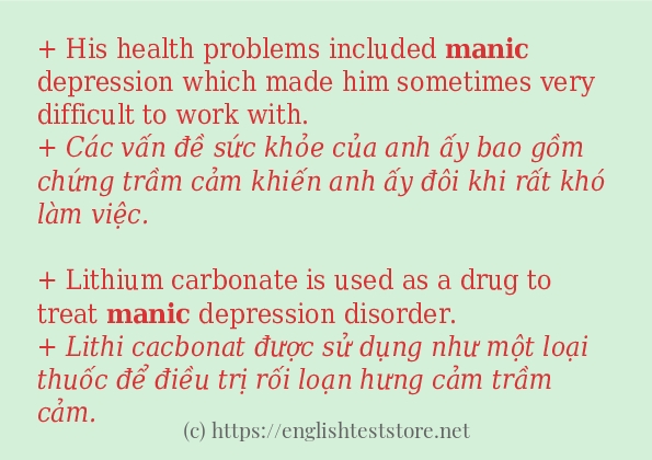 manic có bao nhiêu cách sử dụng?