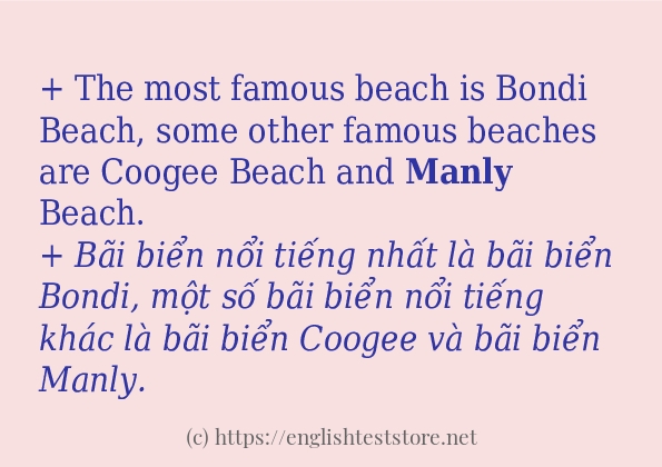 manly các ví dụ và câu điển hình
