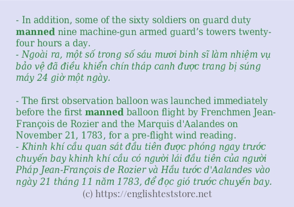 manned dùng như thế nào?