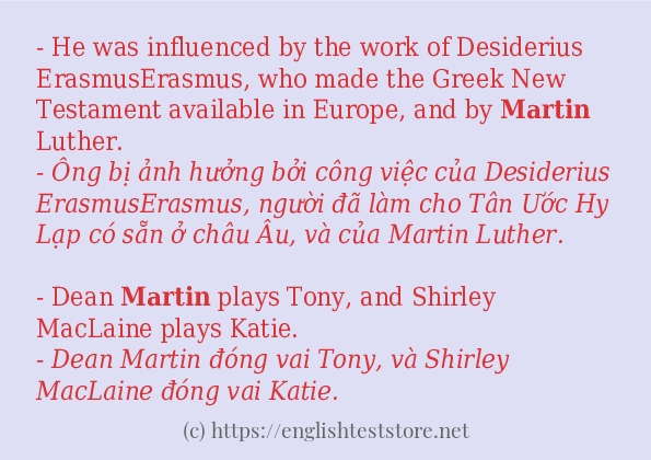 martin áp dụng trong câu và ví dụ