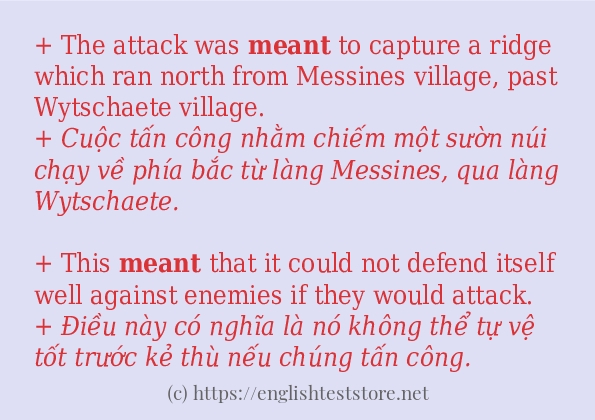 meant áp dụng trong câu và ví dụ meant áp dụng trong câu và ví dụ