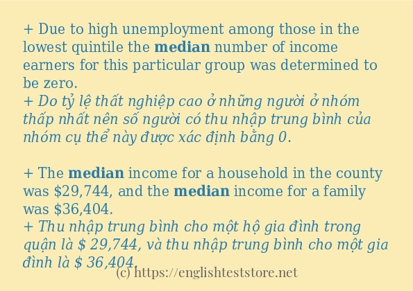 median câu ví dụ về cách dùng median câu ví dụ về cách dùng