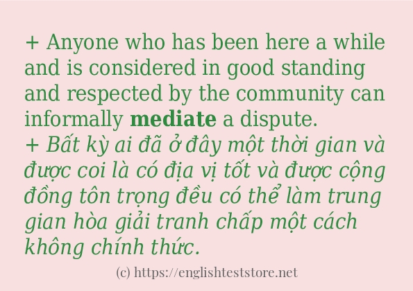 mediate sử dụng như thế nào?