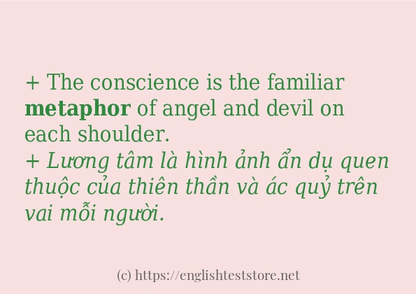 metaphor cách dùng và câu ví dụ