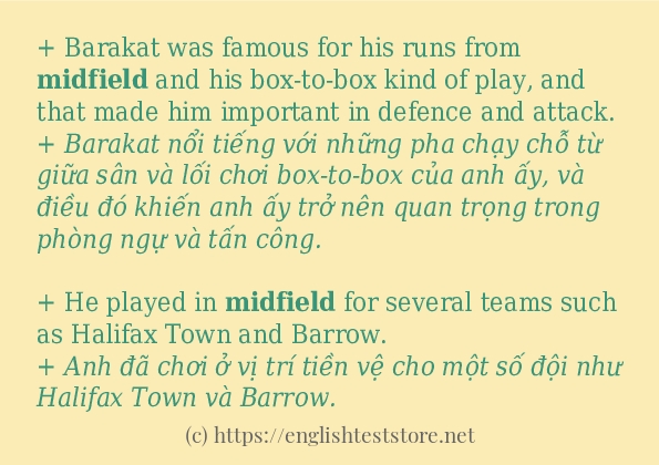midfield ví dụ cách dùng trong câu midfield ví dụ cách dùng trong câu