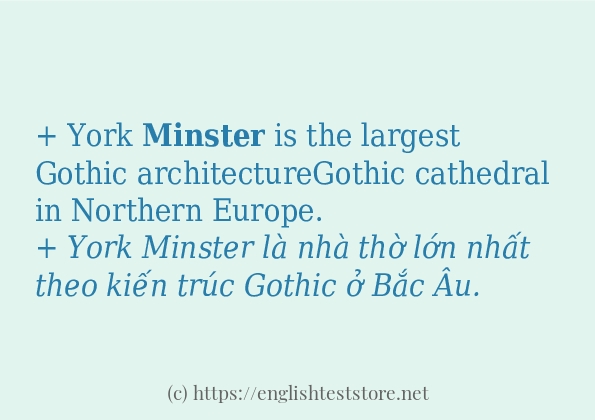 minster các cách dùng và câu ví dụ minster các cách dùng và câu ví dụ