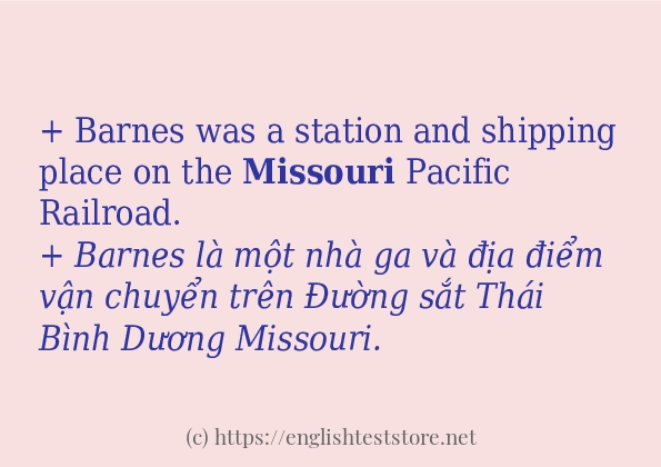 missouri câu ví dụ về cách dùng