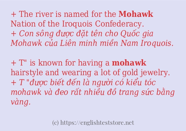 mohawk câu ví dụ và cách sử dụng mohawk câu ví dụ và cách sử dụng