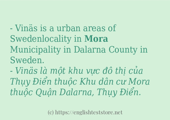 mora cách dùng và ví dụ trong câu