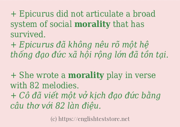 morality sử dụng như thế nào?